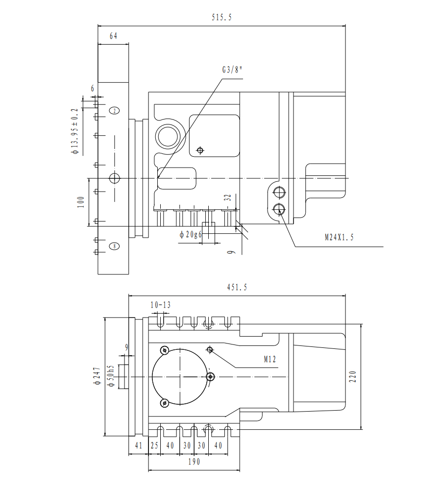 Схема револьверной головки AK31100X8A